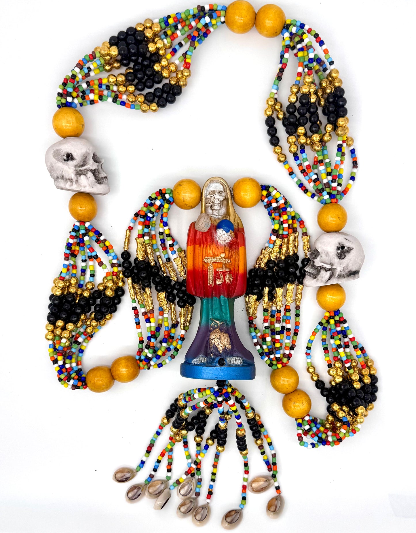Santa Muerte Collar Mazo-Large
