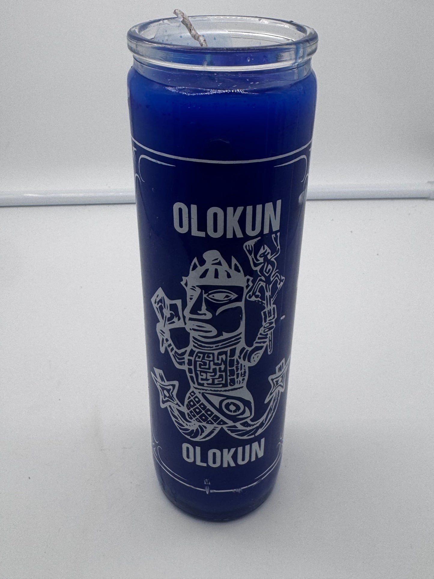 7-day Olokun Candle – Motherhood, Ocean & Protection