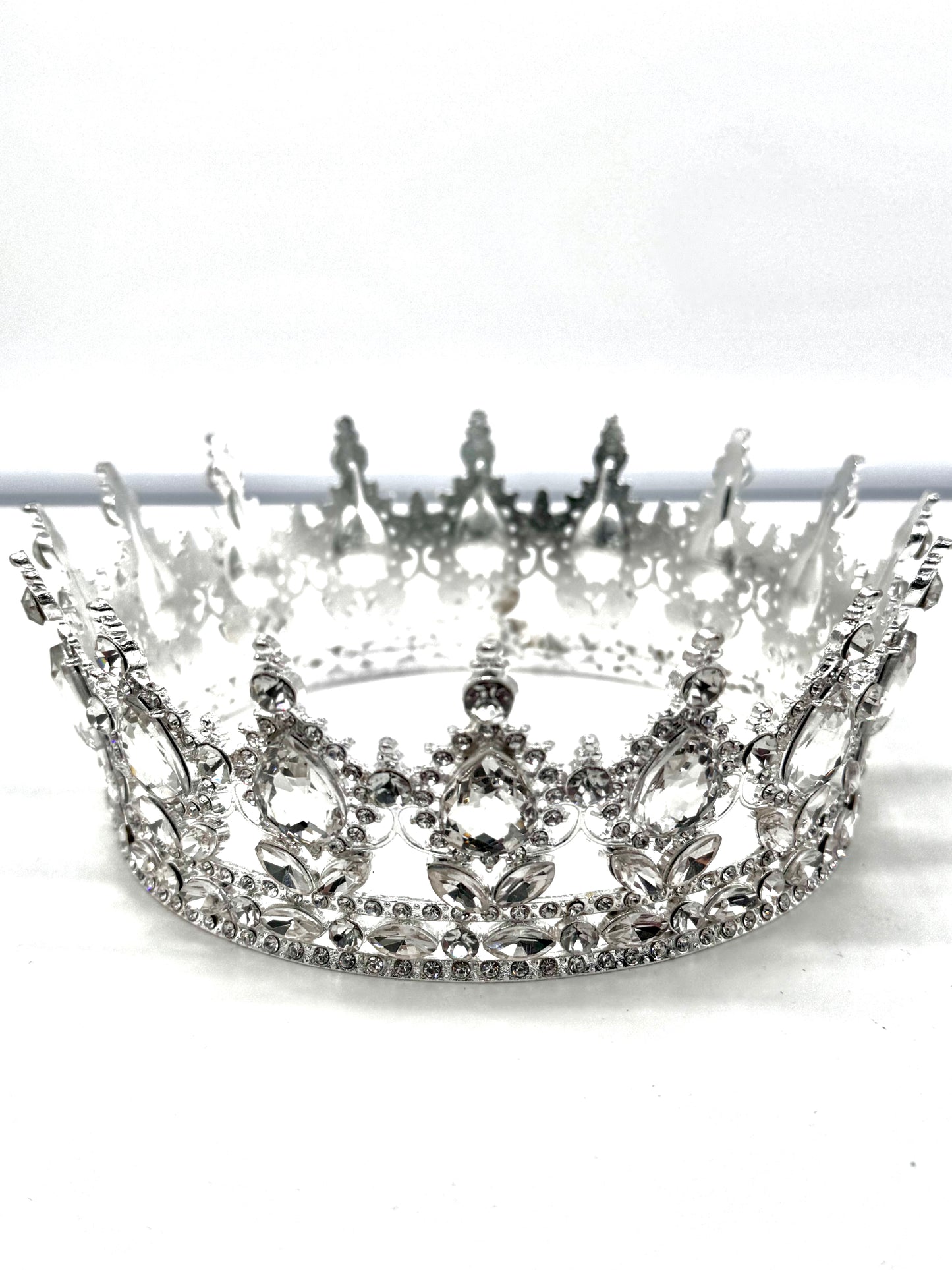 Obatala Crown White Gemstone 6"