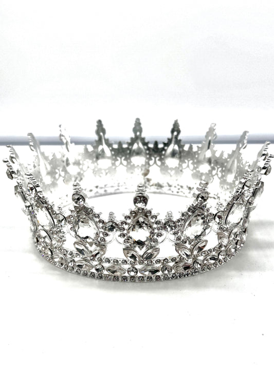 Obatala Crown White Gemstone 6"