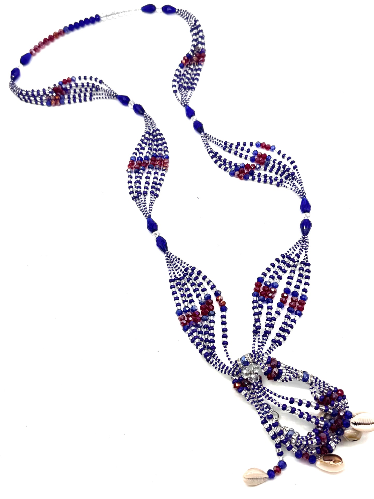 Collar w/ Pulsera  (Eleke w/ Ilde) Yemaya 22"