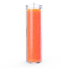7-Day Plain orange candle